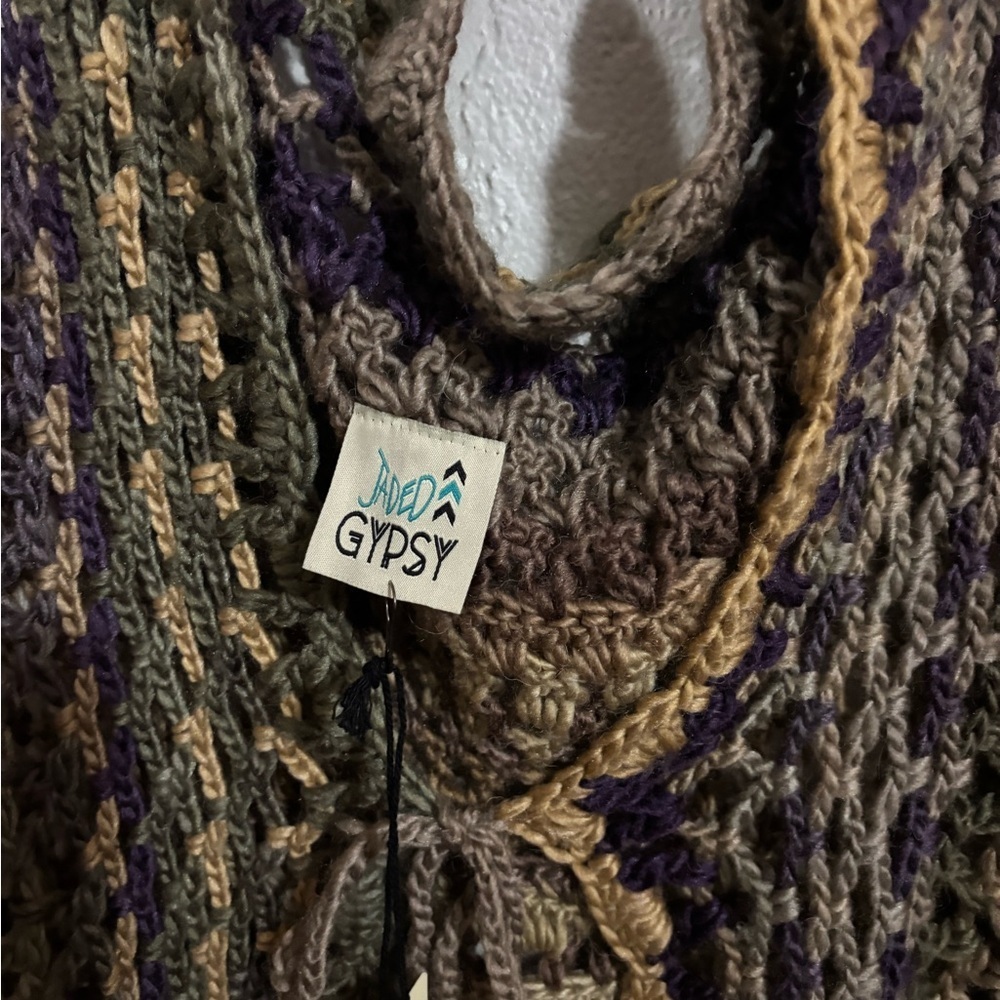 NWT Jaded Gypsy Sweet Thing Crochet Vest One Size - Picture 3 of 8
